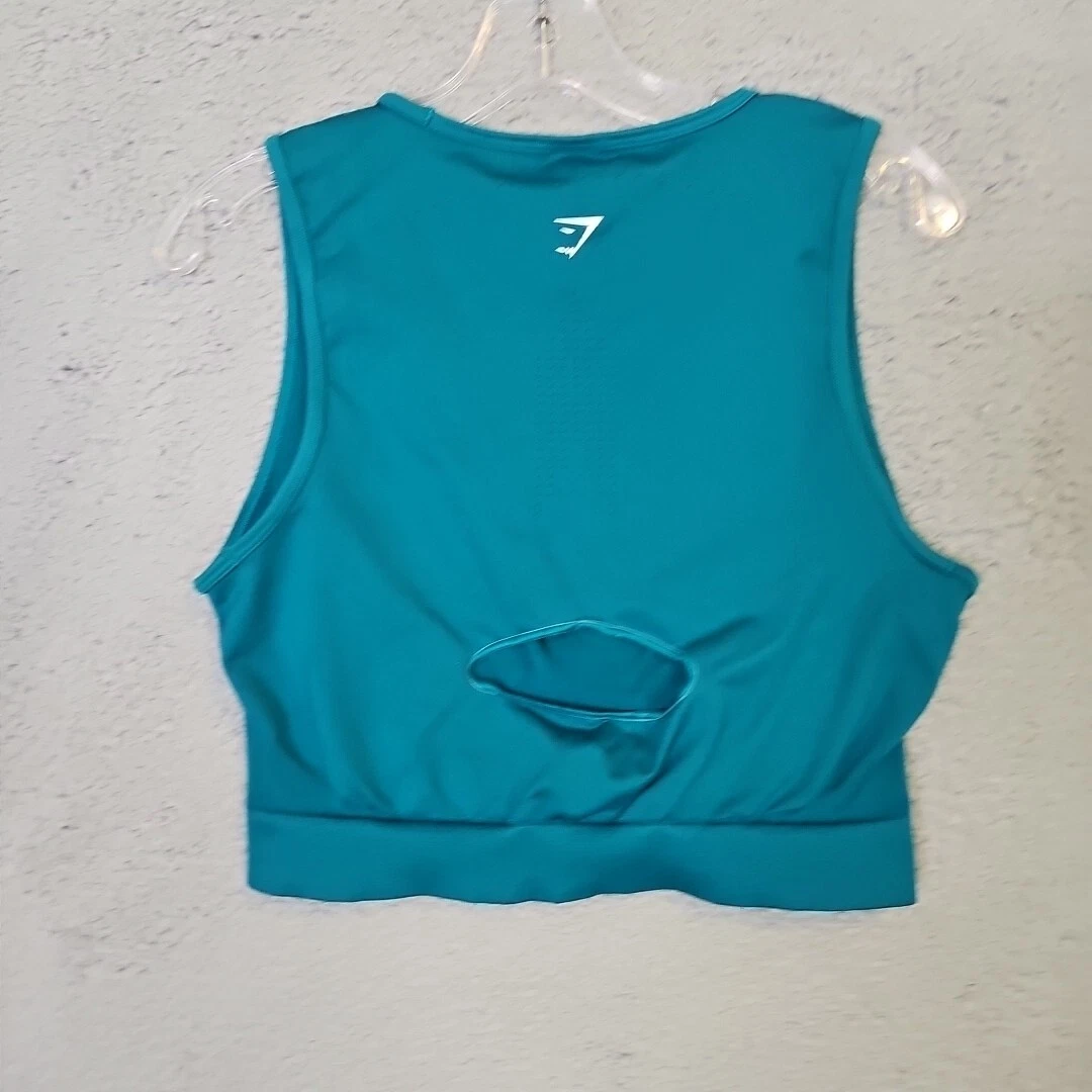 gymshark sweat seamless midi crop athletic tank-top