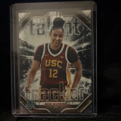 Topps 2024-25 Bowman Chrome U JuJu Watkins USC Talent Tracker #TT-8