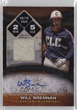 2025 Topps Series 2 Rounding the Bases Relics 22/50 Will Brennan Auto 08k5