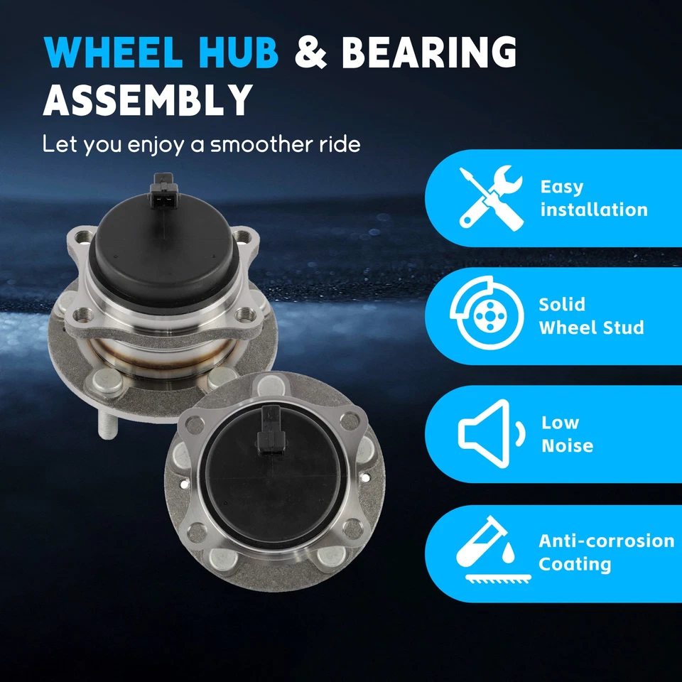 Pair Rear Wheel Hub Bearing For 2011-2015 Kia Sorento 2013-2019 Santa Fe Xl FWD - Изображение 3 из 4