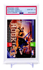 Stephen Curry 2009-10 Panini Adrenalyn XL Autograph Rookie Card - PSA 10