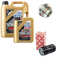 MotoröL Filter Set 10W-40 Liqui Moly 6 Liter + Schraube FüR VW Transporter IV