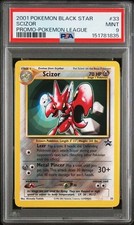 PSA 9 MINT Scizor Wizards Black Star Promos 2001 Pokemon League Promo #33 on eBay