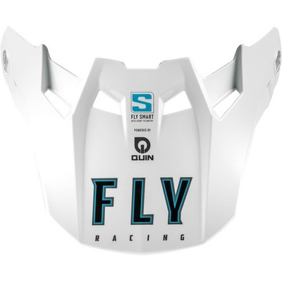Fly Racing Formula S Carbon Solid Visor - White - Youth Large - Small 73-4495