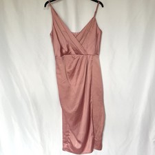 Little Mistress size 10 pink asymmetric dress