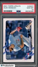 #8 2021 Topps Update #US227 Alek Manoah Toronto Blue Jays RC Rookie PSA 10
