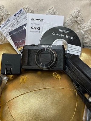 Olympus STYLUS SH-2 Black 16MP Compact Camera 24x Zoom RAW Full