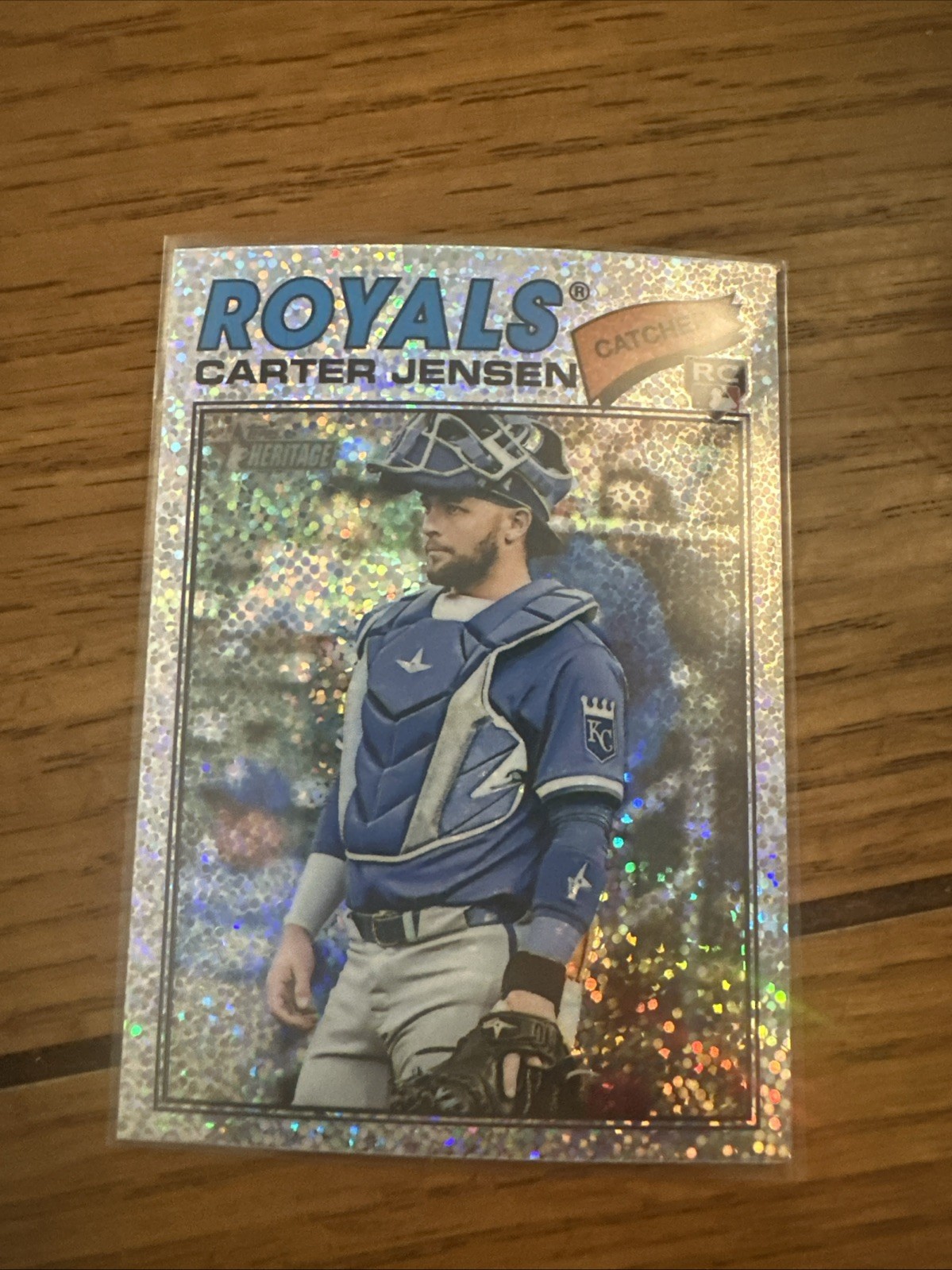 2026 Topps Heritage - Carter Jensen #199 Chrome Silver Sparkle Refractor (RC)