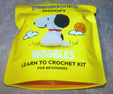 The Woobles Peanuts Snoopy Learn To Crochet Kit  Hook New Complete Kit "NEW"