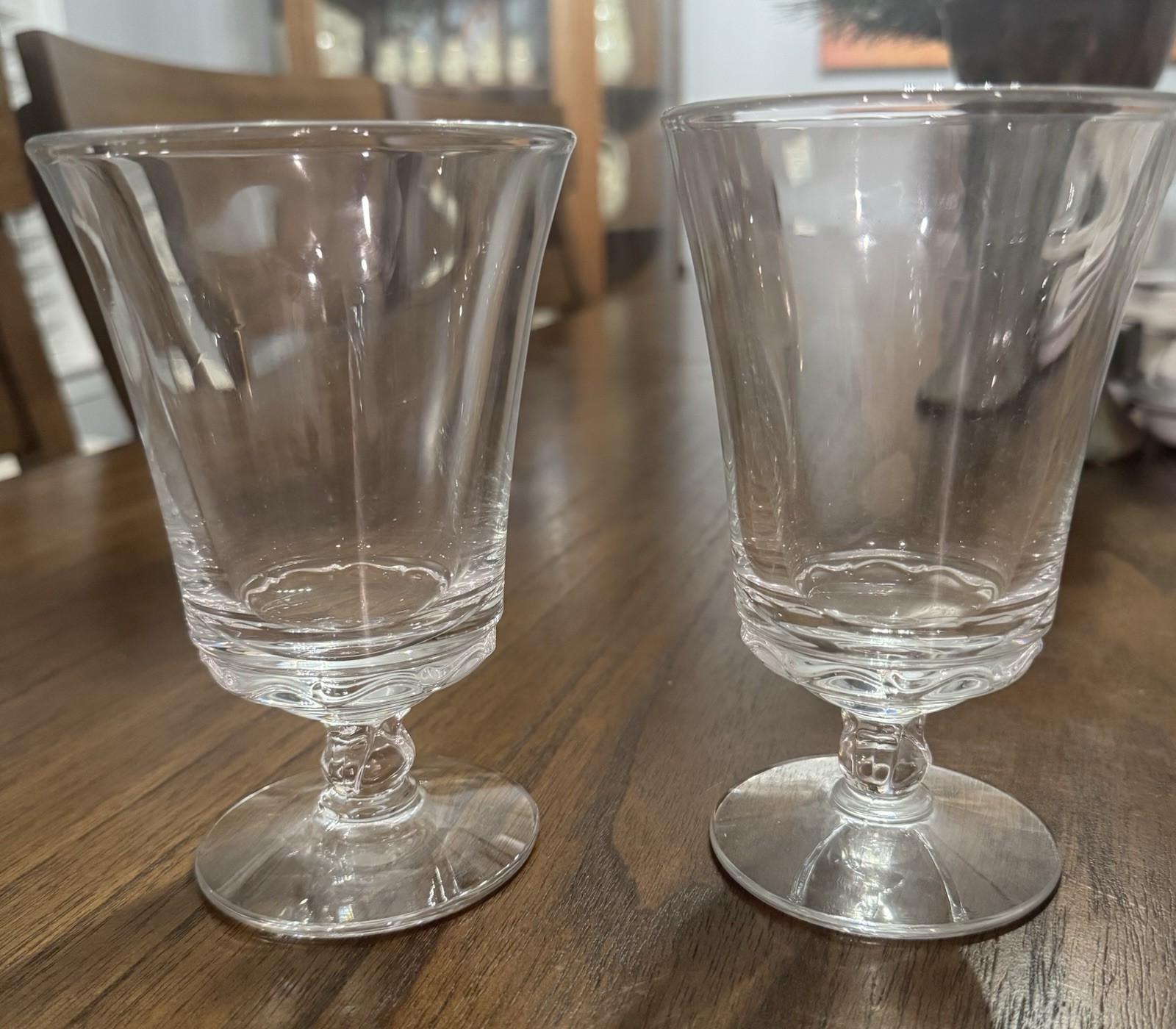 Fostoria Glass Crystal Glass Footed Iced Tea Tumbler 6