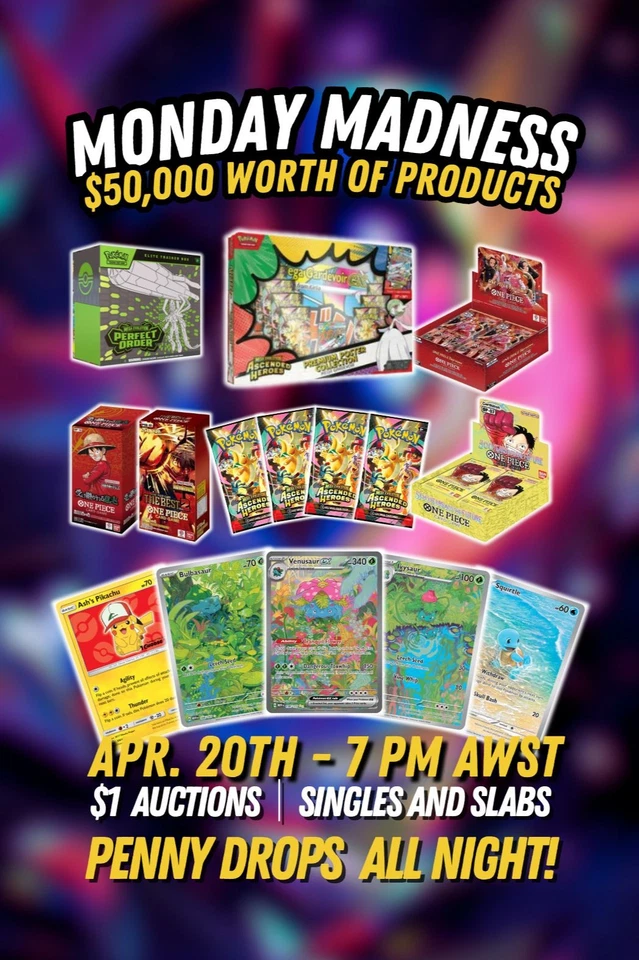 $1 Auction | Singles | Slabs | Sealed 🔥