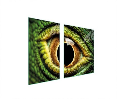 Glasplatte und Schneidebrett 100x52 EYE