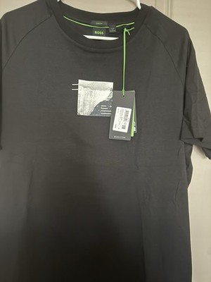BOSS Hugo Boss Men s Black Graphic Stretch T-Shirt Size Medium NWT MSRP $89
