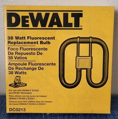 DeWalt   38 Watt   2700 Lumens   Replacement Bulb For DC021 & DC022   New!