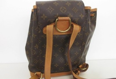 LOUIS VUITTON Backpack Monogram Montsouris M51136 LV Logo Shoulder Bag Brown