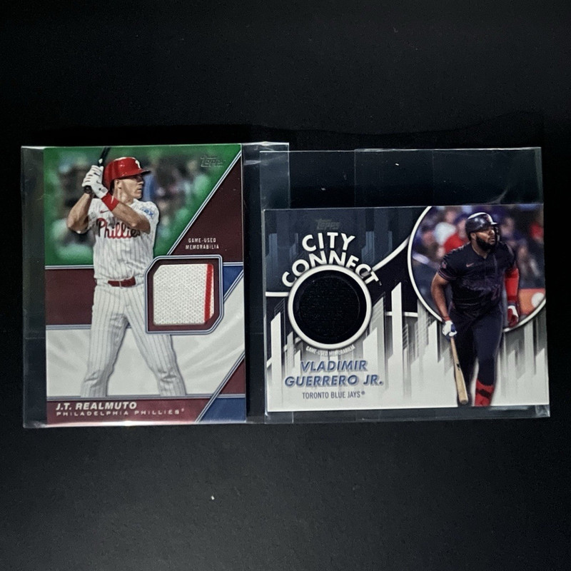 Topps 2026 MLB 2-Card Relic Lot Realmuto MLM2-JTR 56/99 + Guerrero CC2-VG