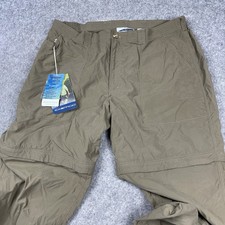ExOfficio Convertible Pants Men's XL 40x31 Brown Buzz Off Insect Shield