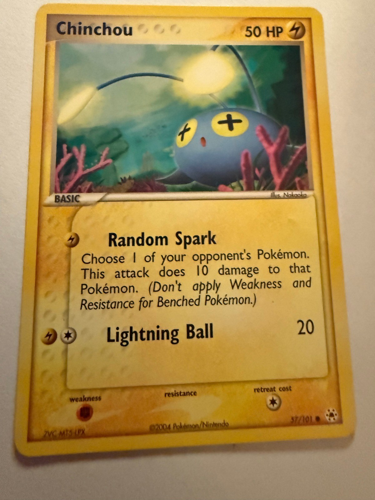Chinchou - Common Hidden Legends 57/101 NM