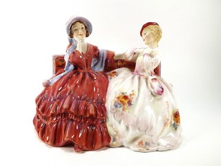 BEAUTIFUL ROYAL DOULTON FIGURINE " THE GOSSIPS " ITEM NO HN 2025 REF 936/9