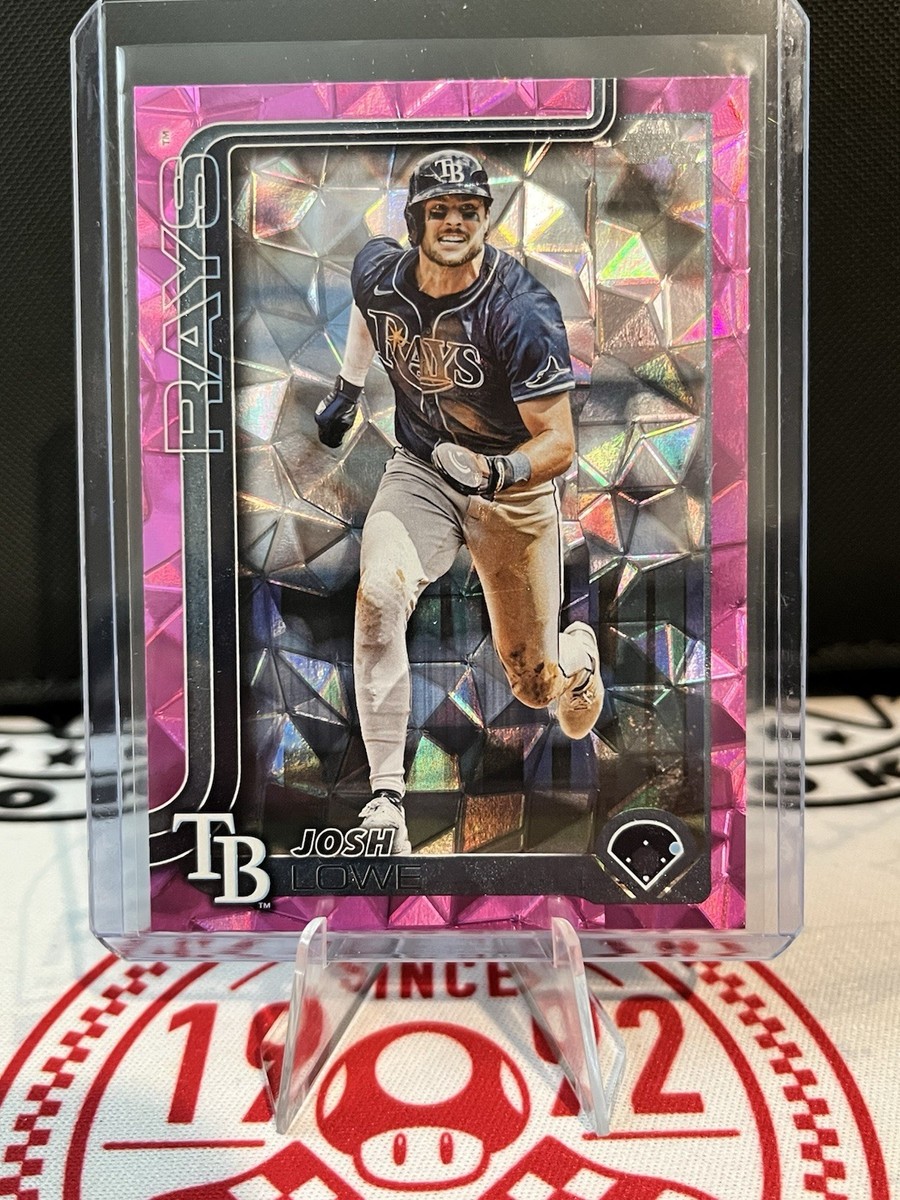2025 Topps Series 2 Josh Lowe #497 Pink Diamante Foil Tampa Bay 
