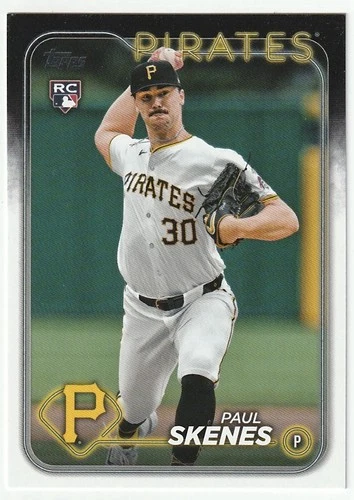 Paul Skenes 2024 Topps Update Series Rookie Card US100 RC Pirates 🏴‍☠️⚾️🔥📈