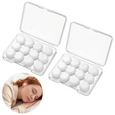 24 Pcs Soft Silicone Moldable Ear Plugs Reusable Noise Cancelling Earplugs Sl...