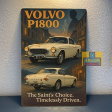 Volvo P1800 Car Metal Poster - Tin Sign - Size20x30cm Volvo P1800 Car Metal Poster - Tin Sign - Size20x30cm