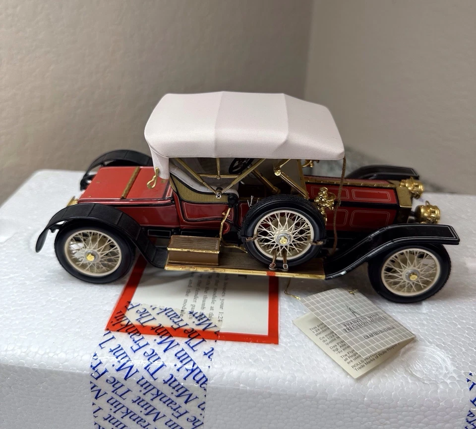 FRANKLIN COMO NUEVO 1910 ROLLS ROYCE PLATA FANTASMA GLOBO ROADSTER CON CAJA 1:24 Foto 2 de 4