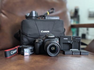 Canon EOS Rebel T7 24.1MP Digital Camera - Black (Bundle - All Items In Photo)