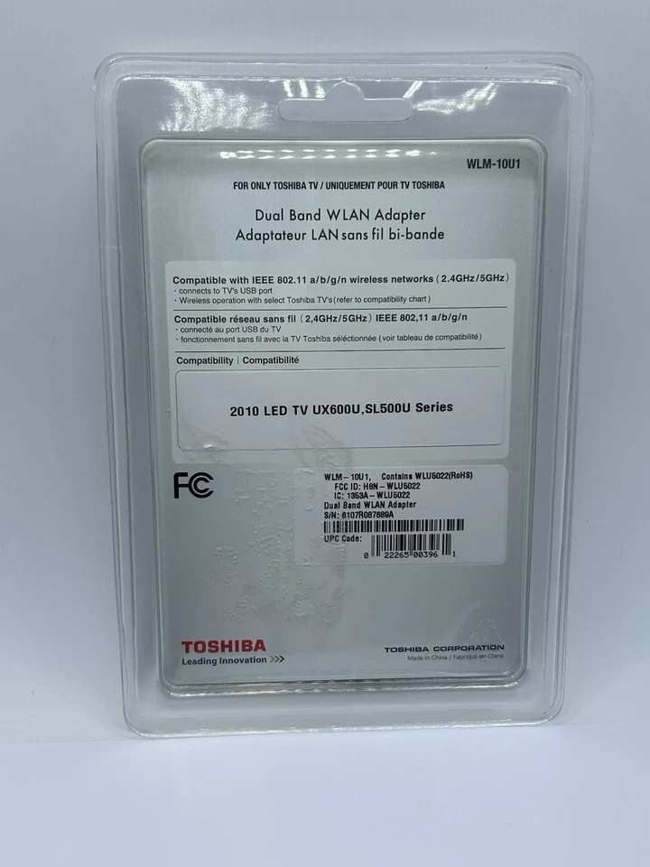 Adaptador WiFi Doble Banda Toshiba TV WLM-10U1/WLU5022 WLAN Foto 2 de 2