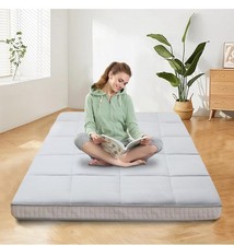 Extra Thick Japanese Sleeping Floor Mattress Foldable Roll Up Futon Tatami FULL