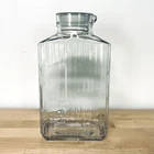 Vtg Anchor Hocking Glass Juice Carafe Refrigerator Pitcher 2qt Lid Retro MCM