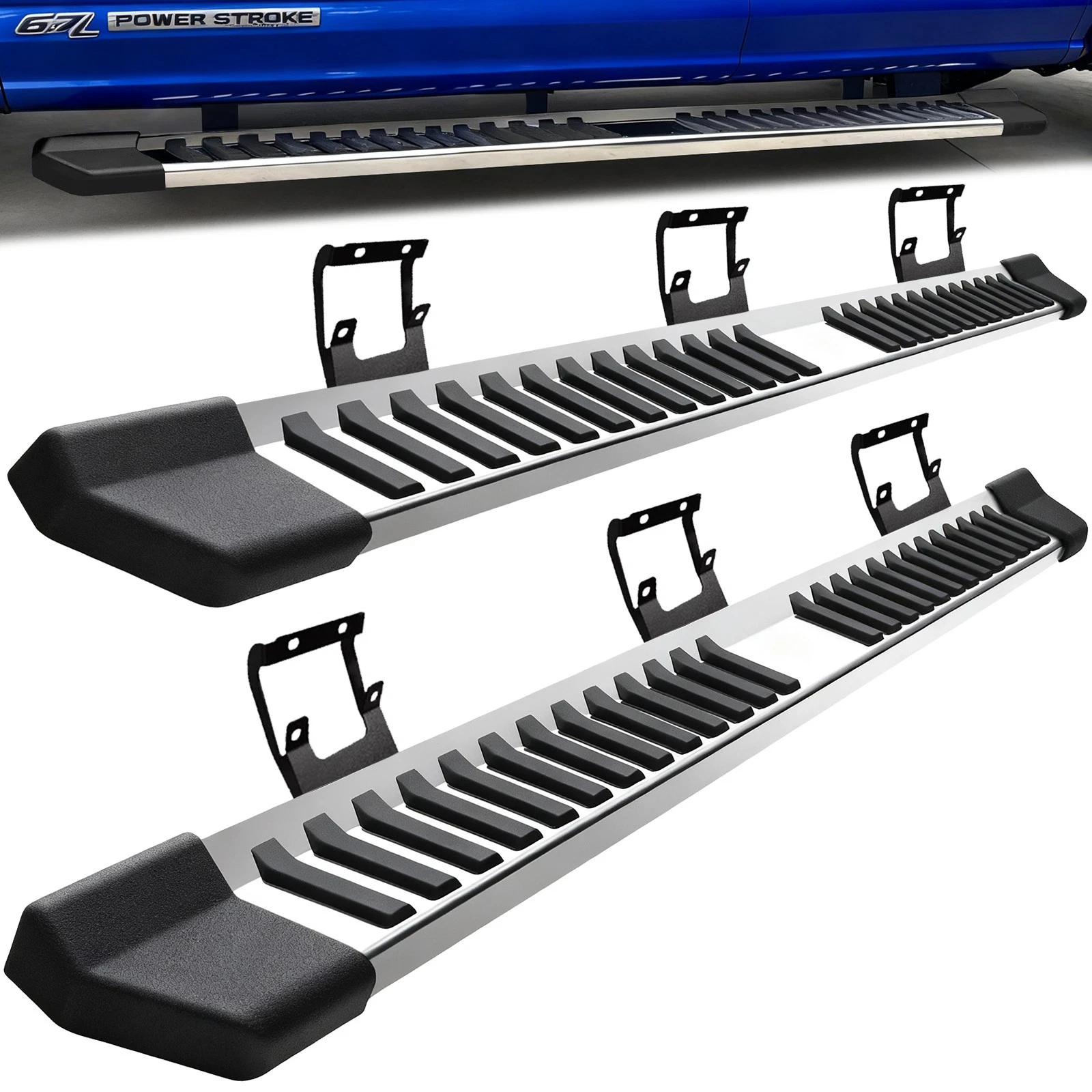Running Boards - 6" - Stainless Steel - 2015-2026 Ford F-150 Crew