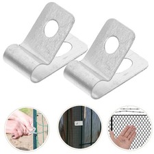 100 Pcs Welded Wire Mounting Clips Metal Cable Fencing Fence Clamps Chicken 14.69 per metre