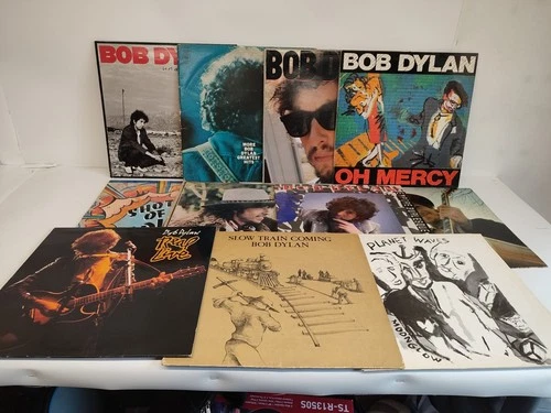 11 X Bob Dylan Vinyl LP Album Bundle Job Lot Shot Of Love Live Desire G-VG