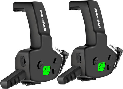 RH08 Walkie Talkie for Howard Leight Earmuffs - 2 Pack with Rechargeable Battery