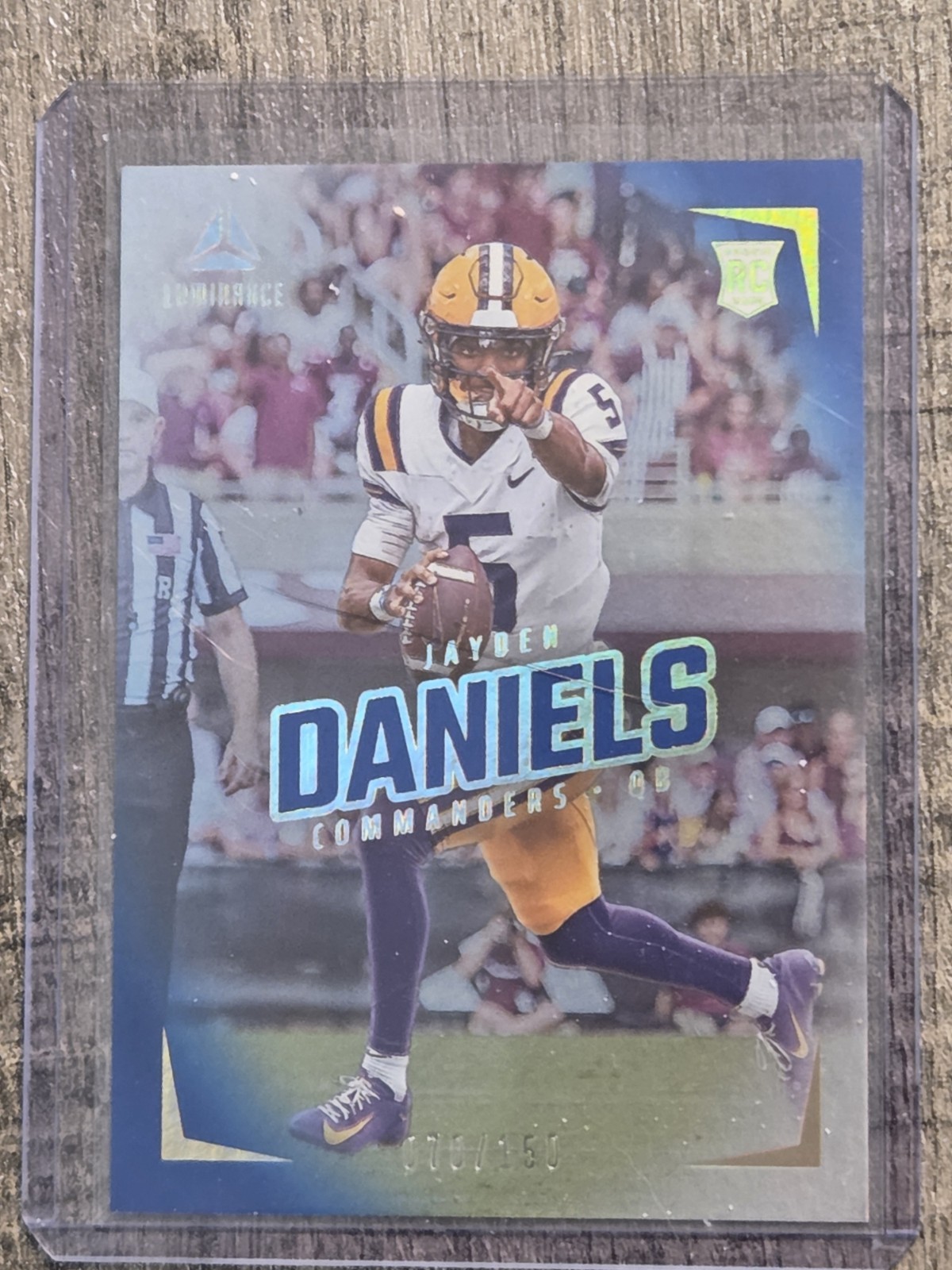 2024 Panini Luminance - Rookies Jayden Daniels #102 Blue /150 (RC)