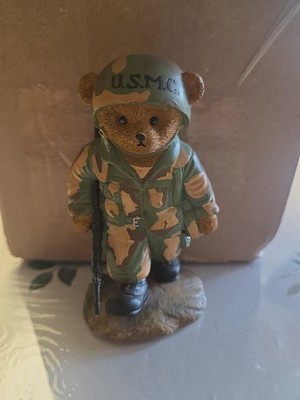 Faithful Fuzzies Hamilton Collection Marines U.S.M.C First to Fight Figure 4.5''