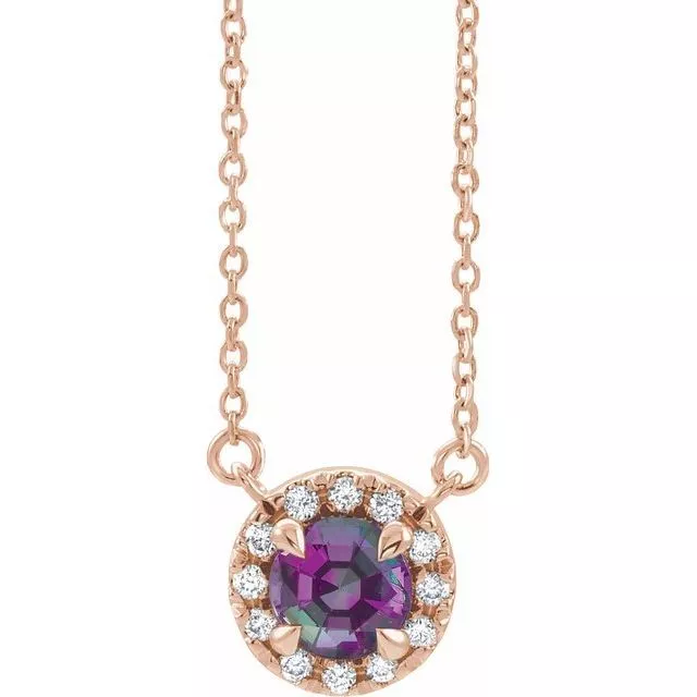 Natural alexandrite best sale necklace