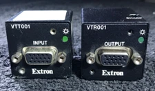 EXTRON VTT001 TX & EXTRON RX VTR001 TWISTED PAIR TRANS. &  RECEIVER VGA /RGBHV