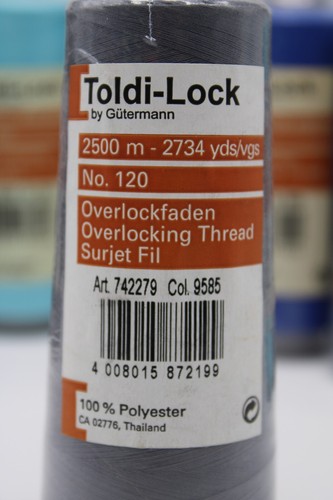 Toldi-Lock by Gutermann, Overlocking Thread, 2500m 2734 yds - Picture 12 of 48