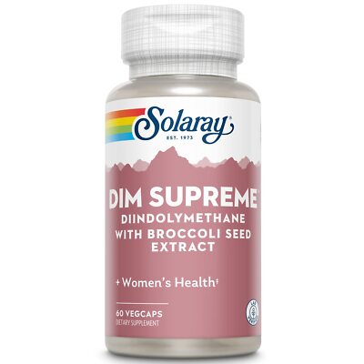 Solaray DIM Supreme 60 Capsules Women's Nutritional Supplement for Wellness