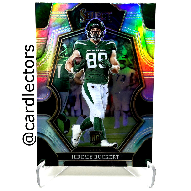 2022 Panini Select JEREMY RUCKERT #176 RC Premier Level Silver PRIZM SP JETS