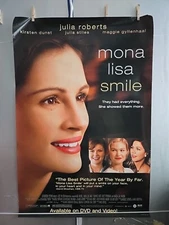 MONA LISA SMILE Original DVD Release Poster 26 In x40 In USED Good Condition