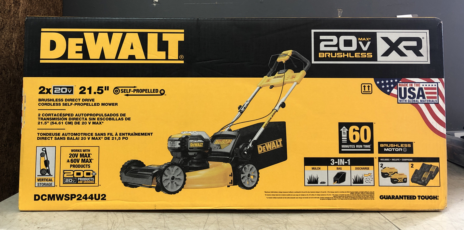 NEW! DEWALT Electric SelfPropelled Lawn Grelly USA