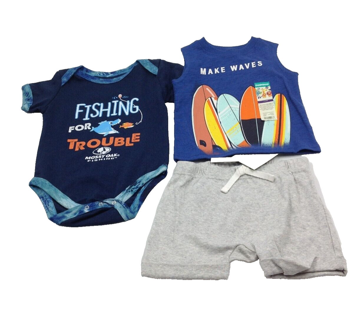 Garanimals Baby Boy Piece Outfit Set Top Bottom Bodysuit Size 12 Months