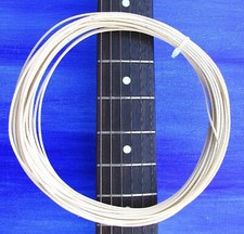 NEW 25' Gavitt Vintage Cloth Covered Push Back Guitar Wire 22 Gauge WHITE - USA