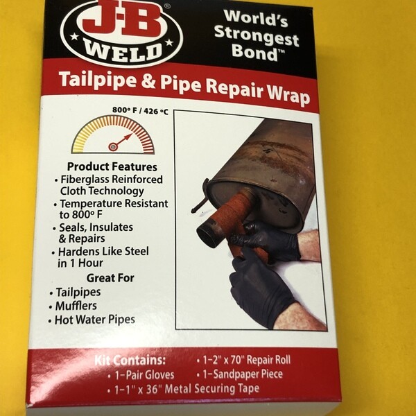 JB Weld 38503 Exhaust Tailpipe & Pipe Repair Wrap 2" X 70" Roll for