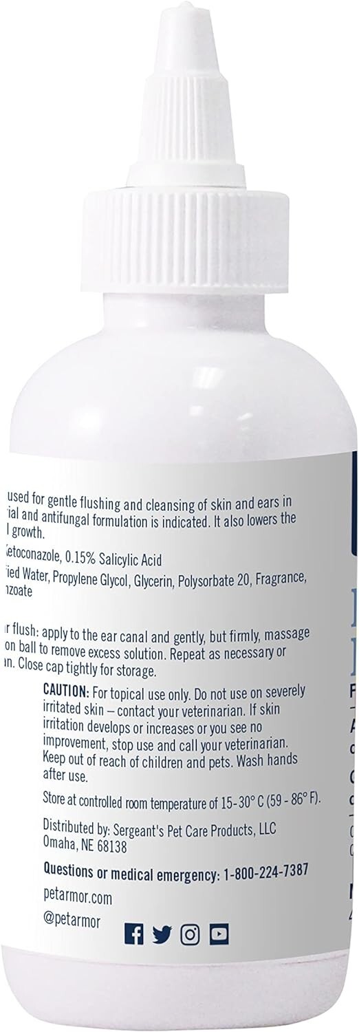 Cat Dog Ear Drops Infection Antibiotic Treatment Medicine Yeast Fungus