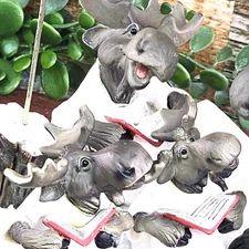 Big Sky Carvers Mooses Figurine Moose Choir Phyllis Driscoll BareFoots HTF READ